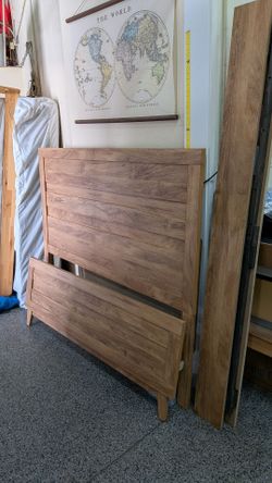 Queen bed frame. Picture shows everything headboard, footboard and sideboards.