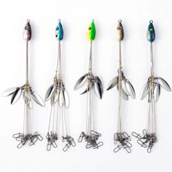 HCHinn Alabama Rig for Bass Fishing Lure Bait 5 Arms Umbrella A-Rig  Swimbait with 4 Willow Leaf Blades for Trout Perch Walleye  Freshwater/Saltwater Bo for Sale in Cliffside Park, NJ - OfferUp