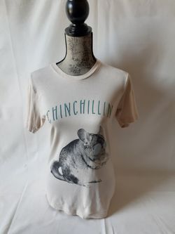 Canvas CHINCHILLIN women's beige short sleeve top size S