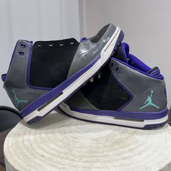 Nike Air Jordan As You Go Grey Grape Emerald Black 467888-026 Men's Size 8.5