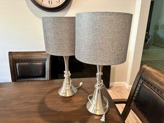 Set of 2 Modern Table Lamps. 24"