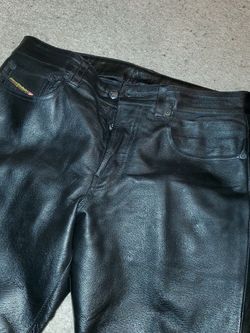 Diesel 100% Leather Pants. PAID $300. GREAT DEAL! Yours For $200!
