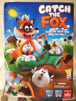 Catch The Fox Board Game Goliath 2016 Complete w/ Original Box
