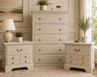 3-Piece Bedroom Dresser and Nightstand Set