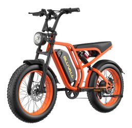 Bluvall SU8 52V 1500W Full Suspension Fat Tire Bike