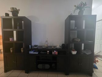 Entertainment Center with 2 bookcases