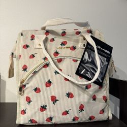 New Strawberry Print Lunch Tote 