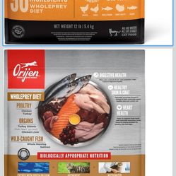 Orijen - Alimento de gto y gatito de alta proteína, sin granos, ingrediente animal premium, alimento seco para gatos, Anaranjado