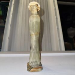Vintage Onyx Tellez Virgin Mary Statue 