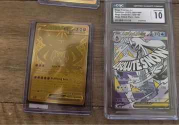 Pokémon TCG Mega Zygarde ex & CGC 10 Mega Froslass ex Cards