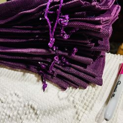  Brand New Mini Burlap Cinch Sachets 