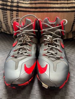 Nike Lebron XI Elite wolf Grey and Laser Crimson