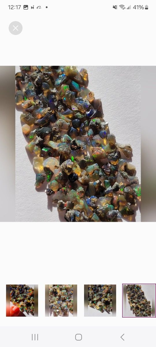 25pcs. Black Ethiopian Opal Gemstone Lot 3-7mm