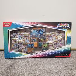 Prismatic Evolutions Lucario ex & Tyranitar ex Premium Collection (Sam's Club) 