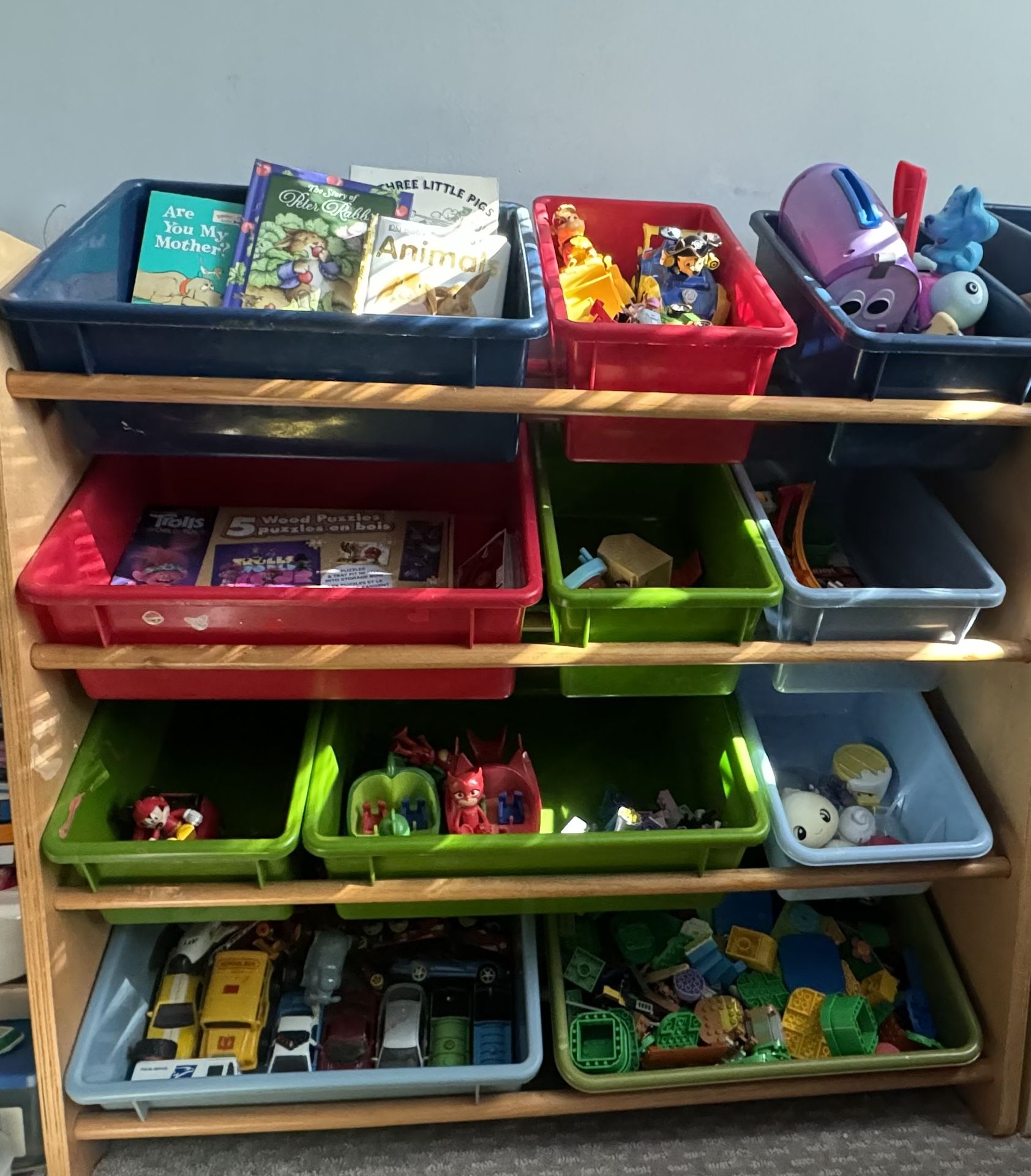 Variety Of Toys  Used , With Bin Included