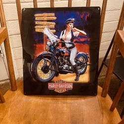 Harley Davidson Tin Poster