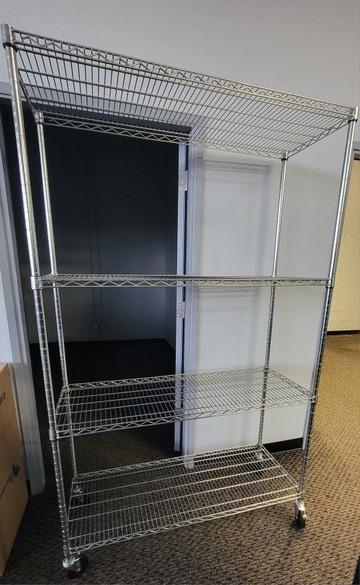 Heavy Duty Metal Shelves with wheels