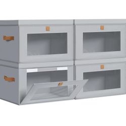 New  Storage Bins with Lids - 4 Pack