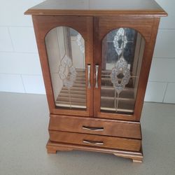 Antique 60s/70s Jewelry Armoire