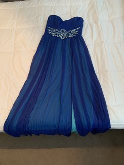 Dark blue formal long dress