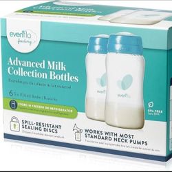 Evenflo Feeding Advanced Milk Collection Bottles (Nipples Sold Separately)