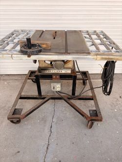 Craftsman 100 Table Saw on Rolling Stand