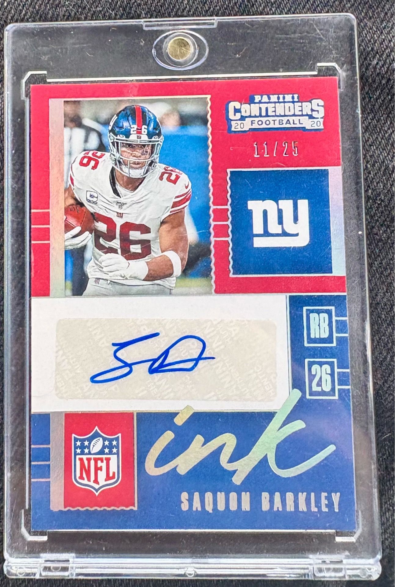 Saquan Barkley Contenders ink auto /25