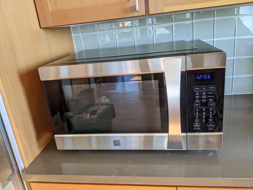 Kenmore Elite 77603 1.5 cu. ft. Countertop Microwave with Convection Stainless Steel for Sale