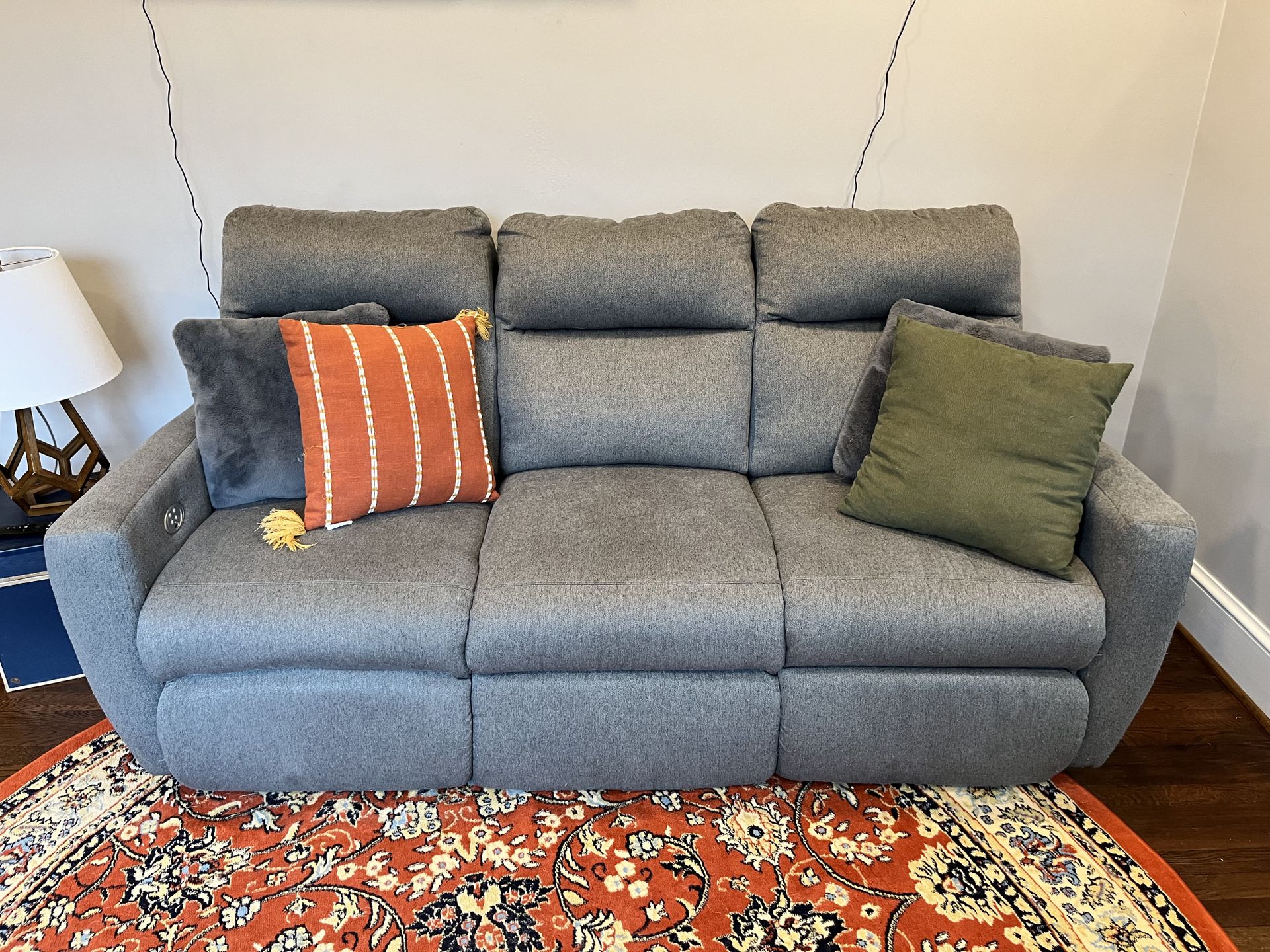 Gray Power Recliner & Matching Couch - Pick Up Only