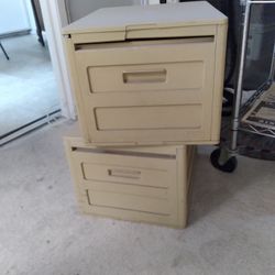 2 File Boxes for Standard Legal & Letter Hanging File Folders