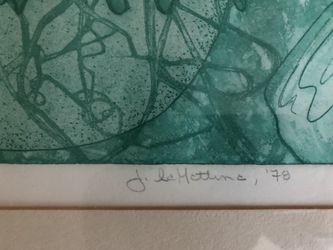 Beautiful lithograph by Joe LaMattina Artist Proof