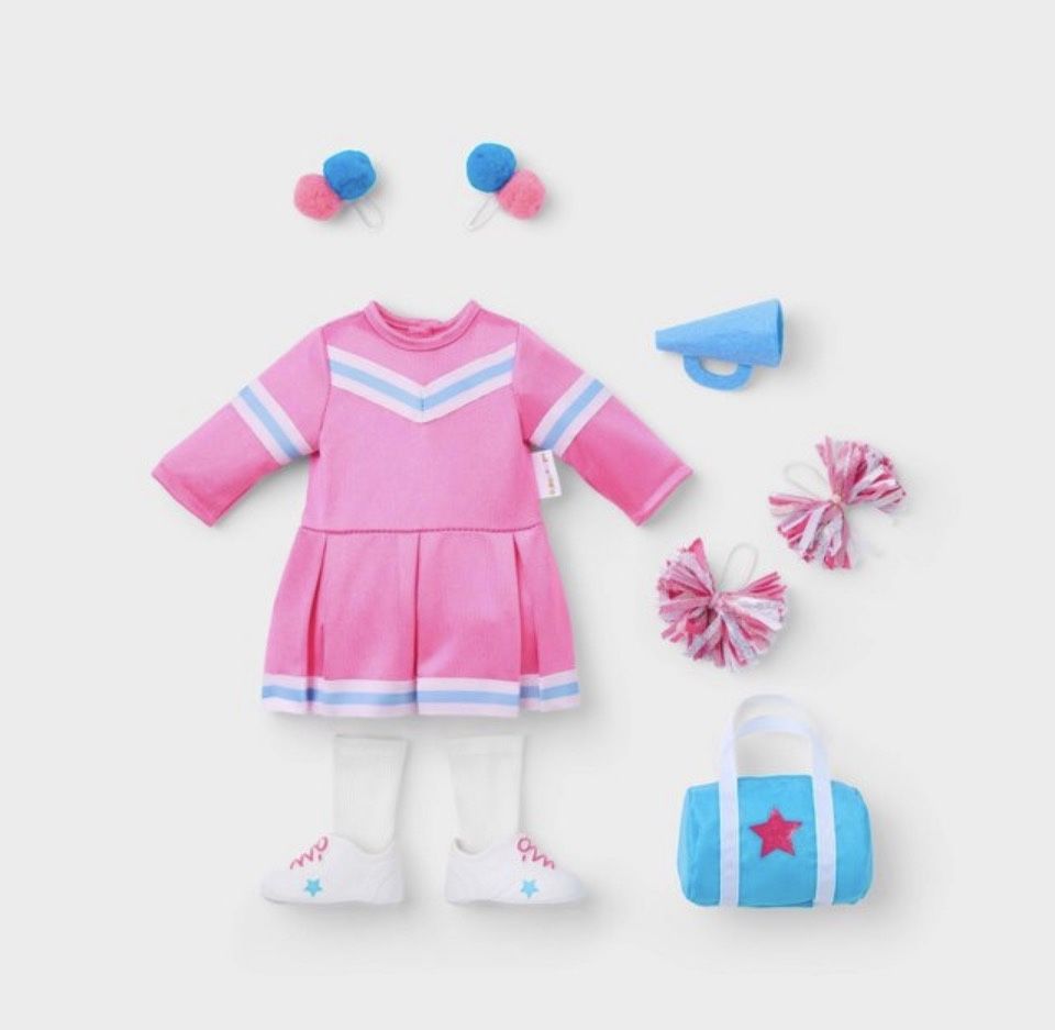 14” Cheerleader Doll Outfit By Gigglescape (NEW) Doll NOT Included
