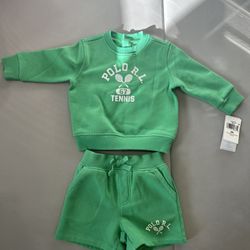 Ralph Lauren Boys' Logo Fleece Sweatshirt & Short Set