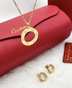 Cartier Necklace & Earrings 