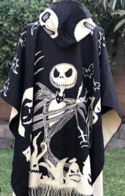 Jack the skeleton hoodie poncho
