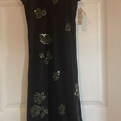 Brand New Black Sequin Dress Size XS Juniors 