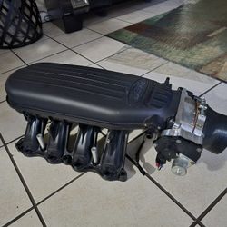 67 mill throttle body
& Cobra jet mainfold intake
