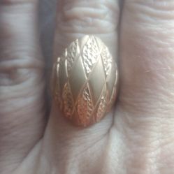10k Rose Gold Ring Size 8.5