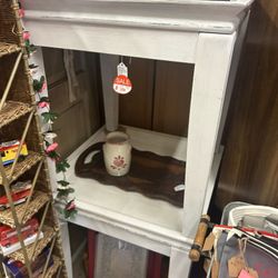 **JUST REDUCED** Set of 2 Vintage Large Shabby Chic End Tables