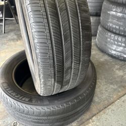 235/55/19 Michelin Pair Of 2 Used Tires