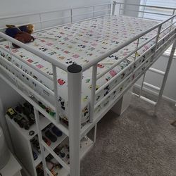 Metal Twin Over Loft Bunk Bed