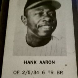 VERY RARE HANK AARON _1933