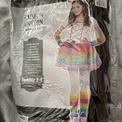 Toddler Sz 3-4 Unicorn Costume
