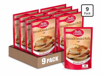 NEW Betty Crocker Buttermilk Pancake & Waffle Mix (9-Pack)