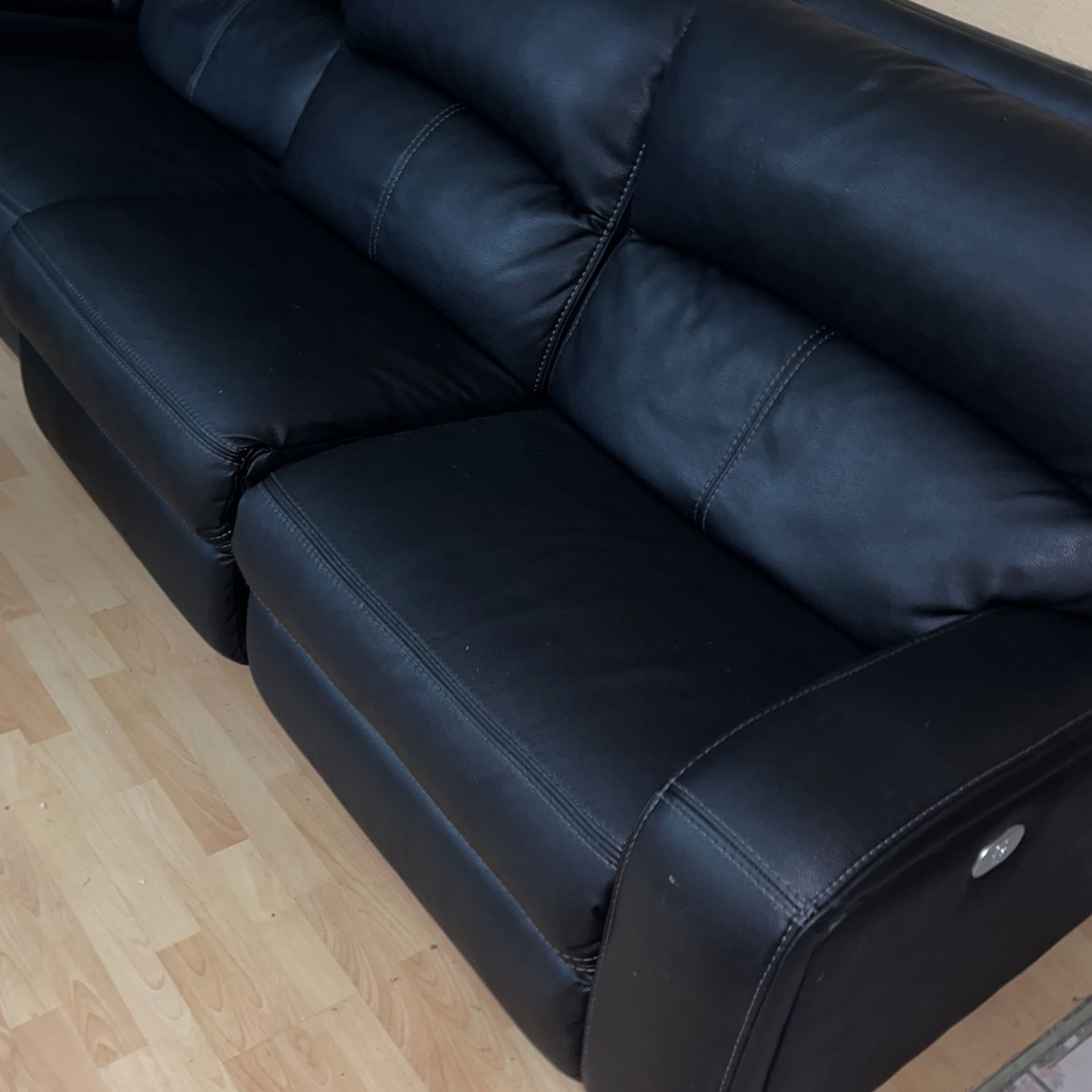 Leather Sectional Couch Full Electric 