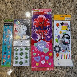 Mixed Kids Sticker Lot – Minecraft, Spider-Man, Valentine’s, Birthday & More!