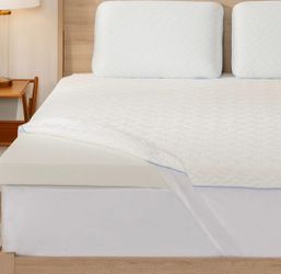 2 Queen Mattress Toppers/with Covers