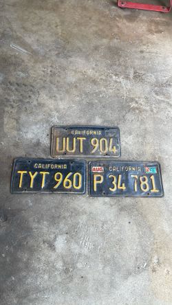 License plates