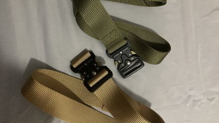 2 Tactical belts tan and green