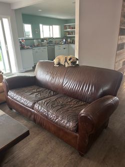 Leather couch